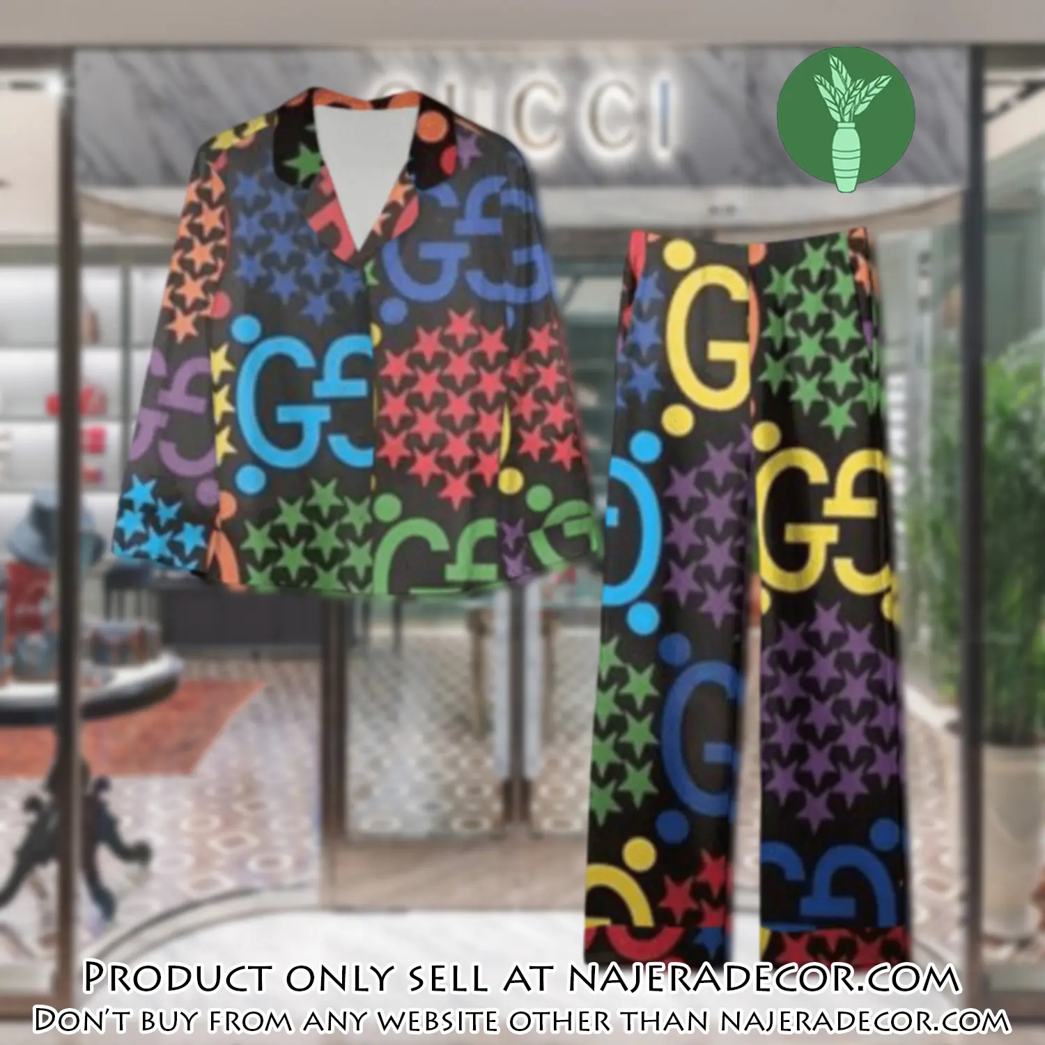 Trending luxury gc satin pajama set pjs1059 njr3810645